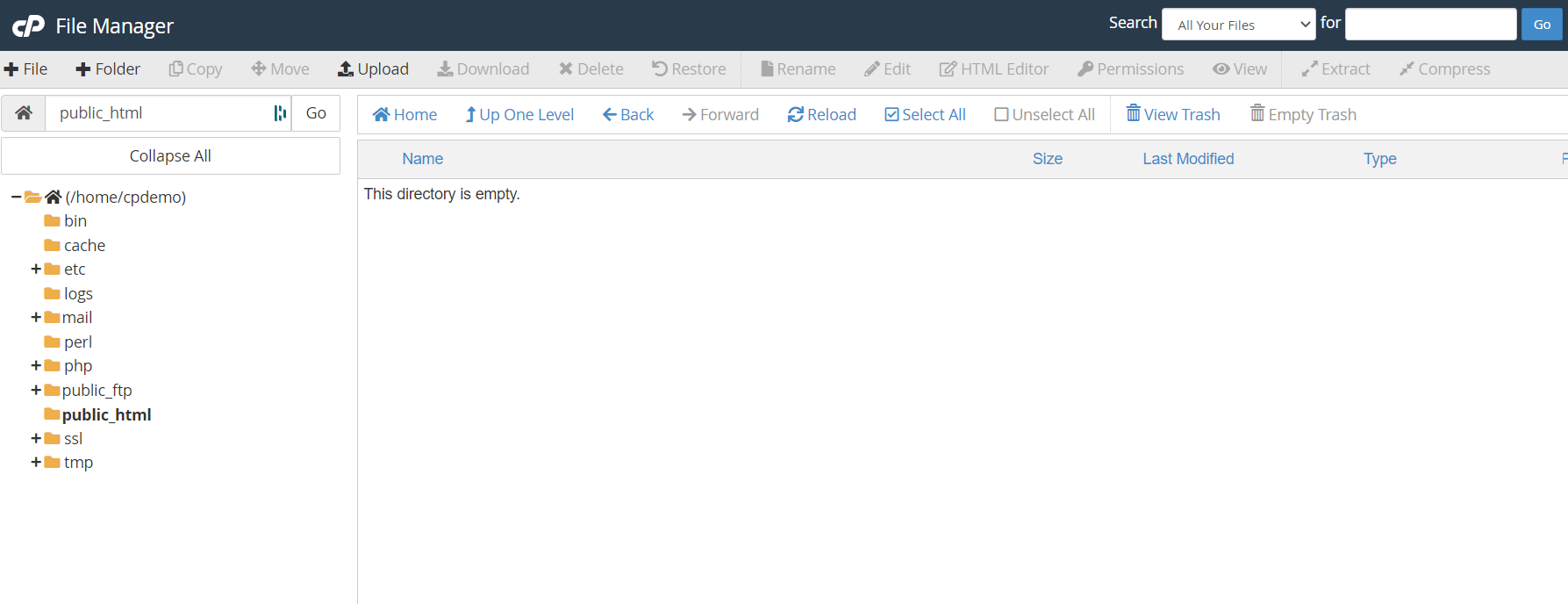 file manager upload